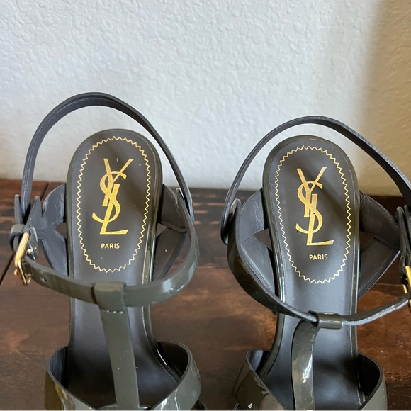 YSL Tribute gray platform heels size 38/8 - Picture 4 of 10